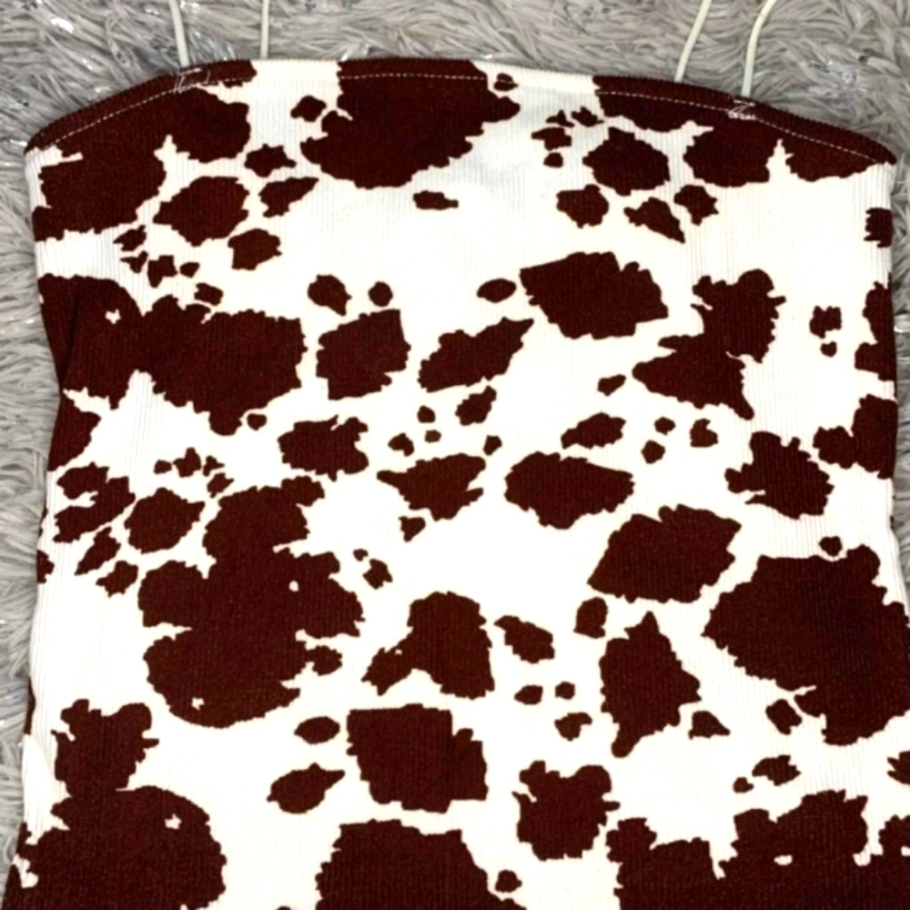 NEW Rue21 cow print top. Size small